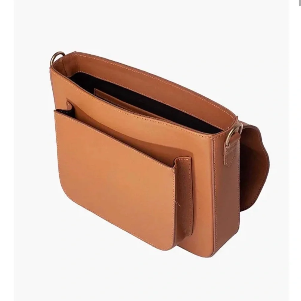 Tan Leather Crossbody Bag